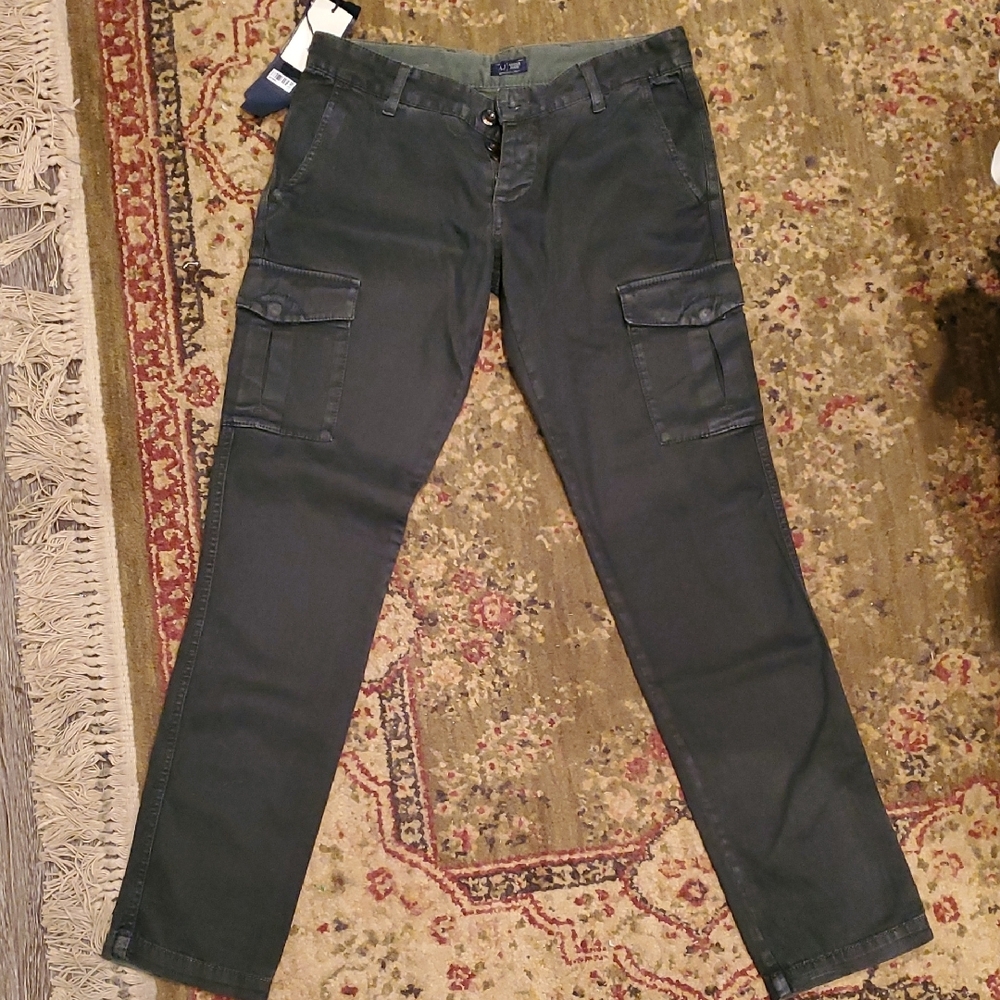 Armani Jeans Slim Black Cargo Pants - Size 30 x 31